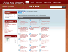 Tablet Screenshot of choiceautodirectory.com